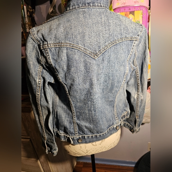 GAP Jean Jacket Womens 1969 Limited Edition Size Small Medium Wash Fall '06 Y2K - Picture 5 of 13
